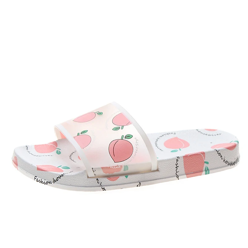 

2021 Ladies Beach Slippers Cartoon Paint Slippers Walking