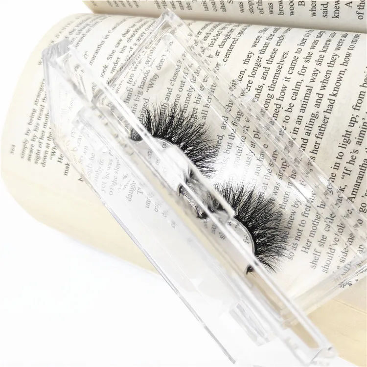 

Plastic False Eyelash Packaging Box Acrylic Storage Box Clear Polygonal Empty Lash Package Case Lash Storage Container