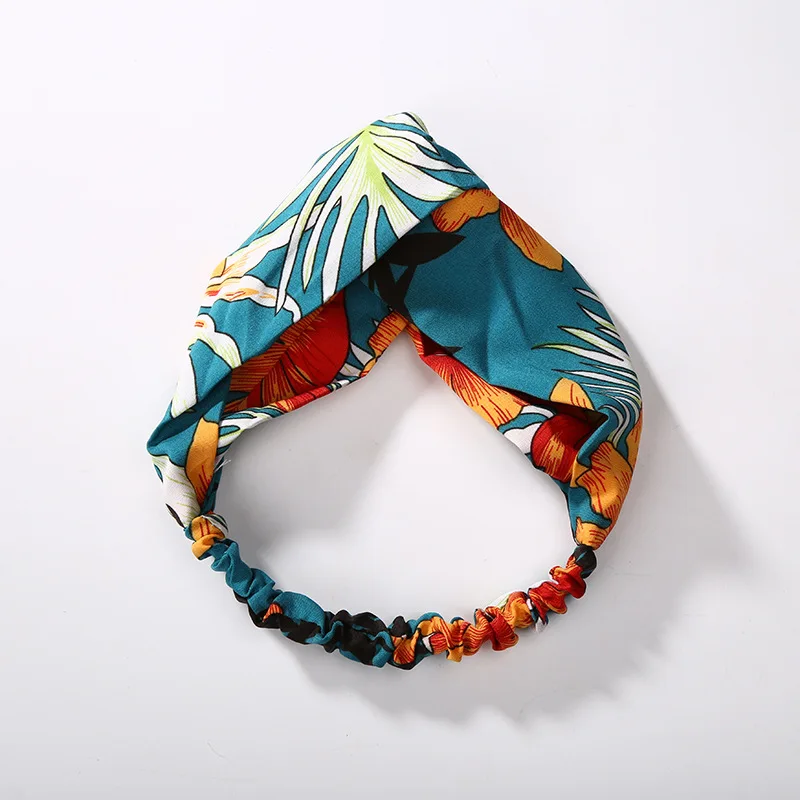 

Wholesale Custom Elastic Flower Printed Hairband For Women, Picture
