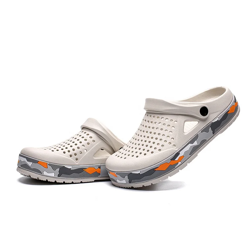 

Adult Garden Shoes One Shoe Two Wear Seaside Breathable Fashion Beach Shoes 2021 Summer Mew Men's Sandals For Men, White ,black ,grey