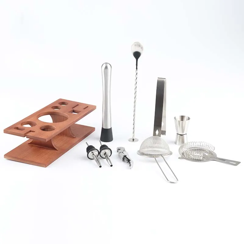 Light natural brown and Silve cocktail shaker set