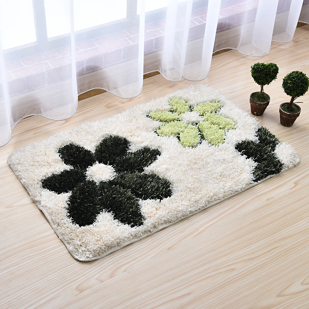 

Comfortable Machine Wash Quick Dry Shaggy Non Slip Bathroom Carpet Mat Bath Rugs Hotel