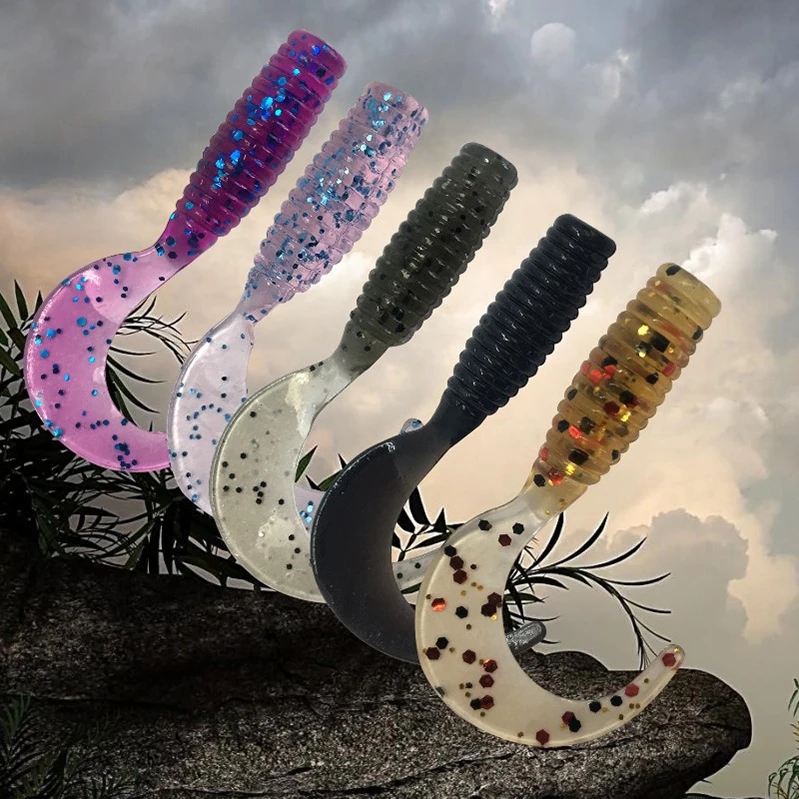 

Tail Swimbaits Soft Lures for Fishing Artificial Silicone Fishing Bait Multicolors seawater Fishing Soft Bait Worm Set, Picture color. ( small color difference is possible.)