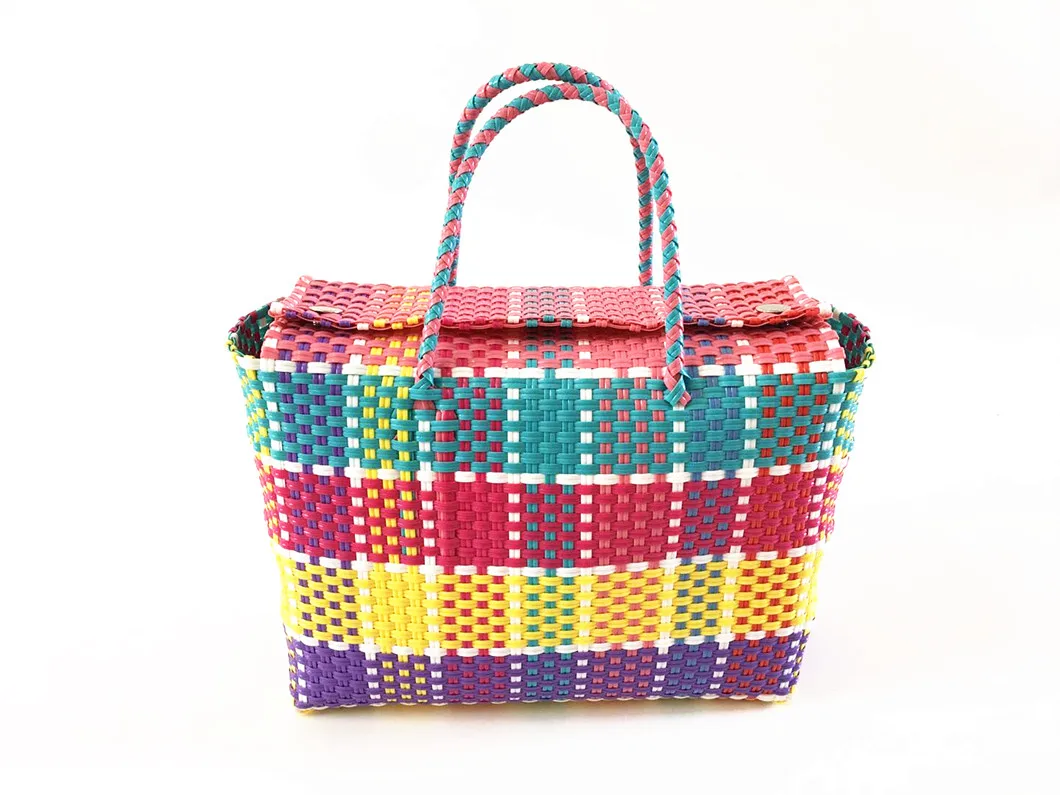 large-plastic-woven-straw-bag-recycled-weave-plastic-handbag-buy