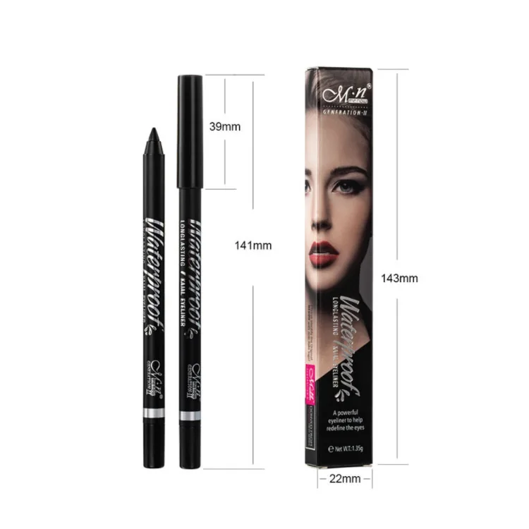 

New Styles Smooth Waterproof Color Matte single color black Liquid Eyeliner