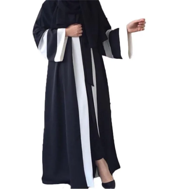 

Ramadan 2022 black saudi abaya open abaya wholesale fashion dubai islamic kimono abaya cardigan for eid mubarak, 4 colors