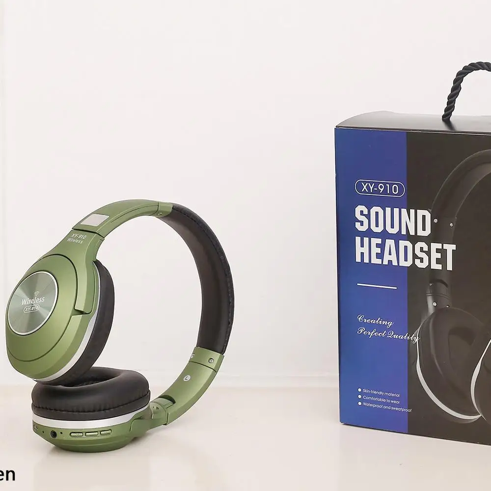 

with memory card Gift wireless head Metal highend wireless earphones