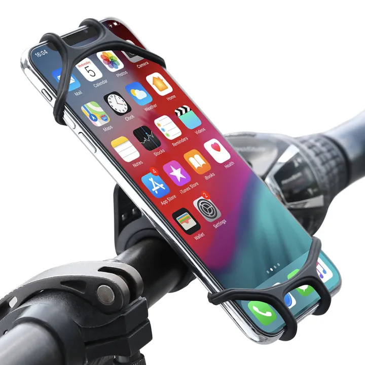 

360 rotation silicone Universal Bike motorcycle Handlebar Adjustable Mobile phone bicycle holder mount