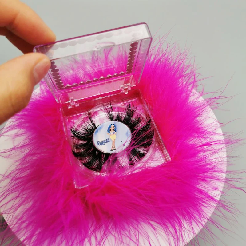 

Eyelash Vendor Customized Boxes Private Label Eyelashes Mink 3D 100% Mink Eyelash Handmade Mink Lasshes, Natural black