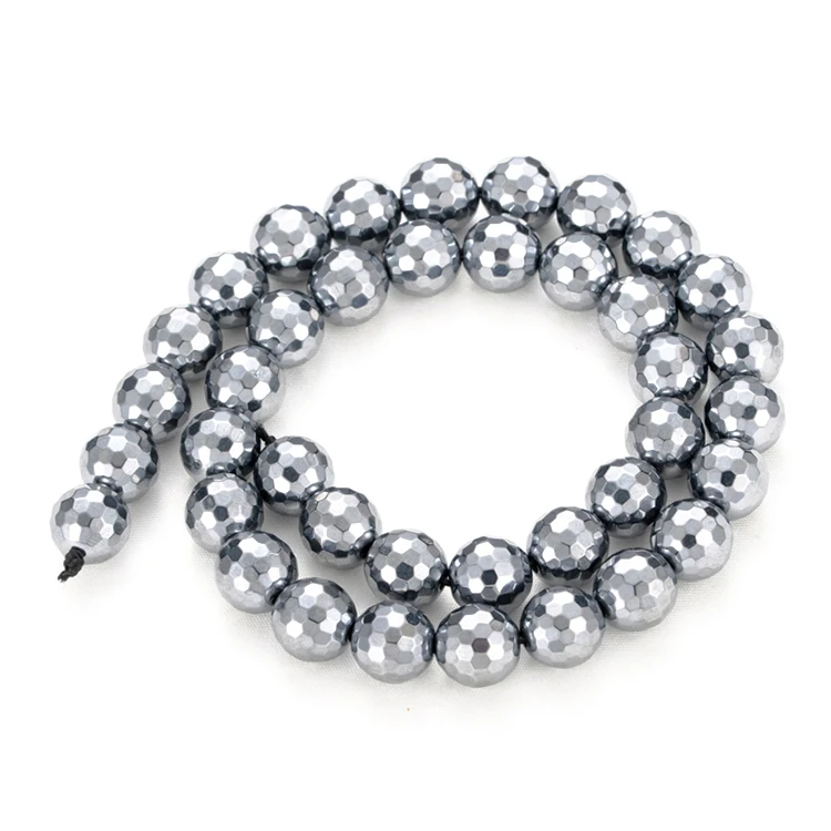 

4mm/6mm//10mm round natural terahertz beads silver color stone accessories beads made bracelet