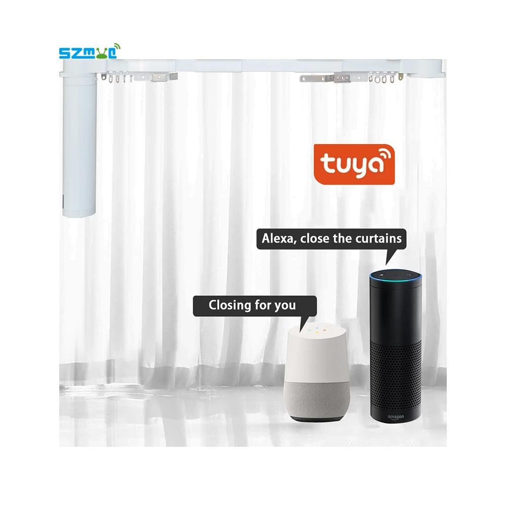 

Tuya Smart Home Motorized Curtain Kit Power Mechanical Curtains Works With Amazon Alexa/Google Home