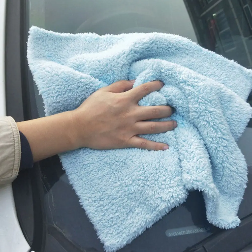 edgeless coral fleece cleaning towel 