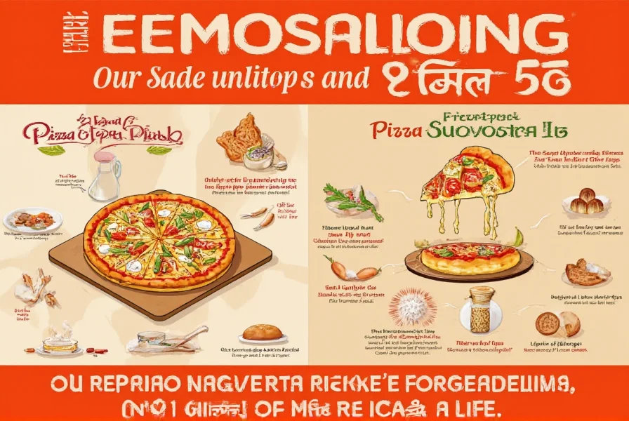 Assorted pizzas with different seasoning combinations on display