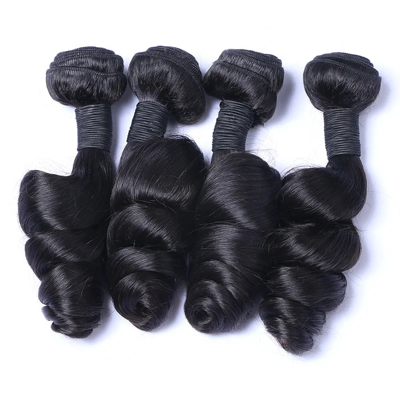 

Fast Delivery Natural Black Loose Wave Hair Wefts