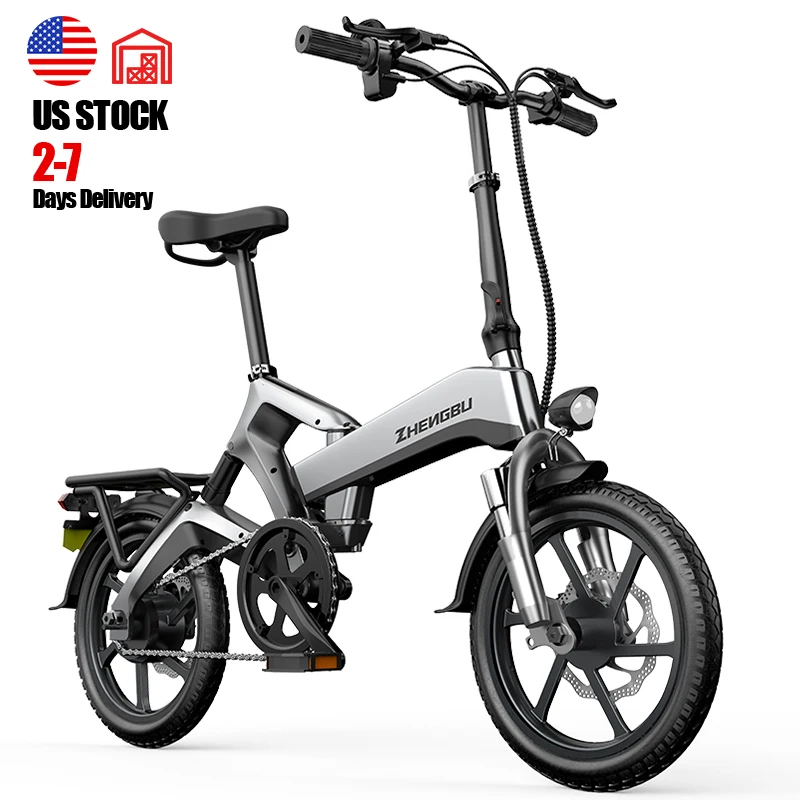 

ZHENGBU K6 US Warehouse Dropshipping 16" Electric Bicycle 400W 48V 10.4AH Ebike 16Inch Folding Electric Bike