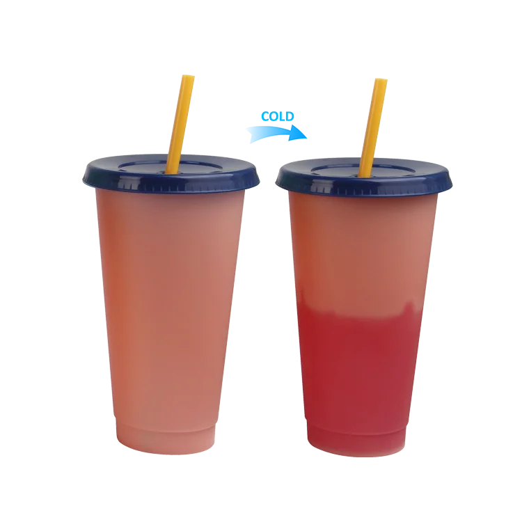 Novelty Pp 24oz Plastic Cups Drinking Cups With Color Changing Mugs