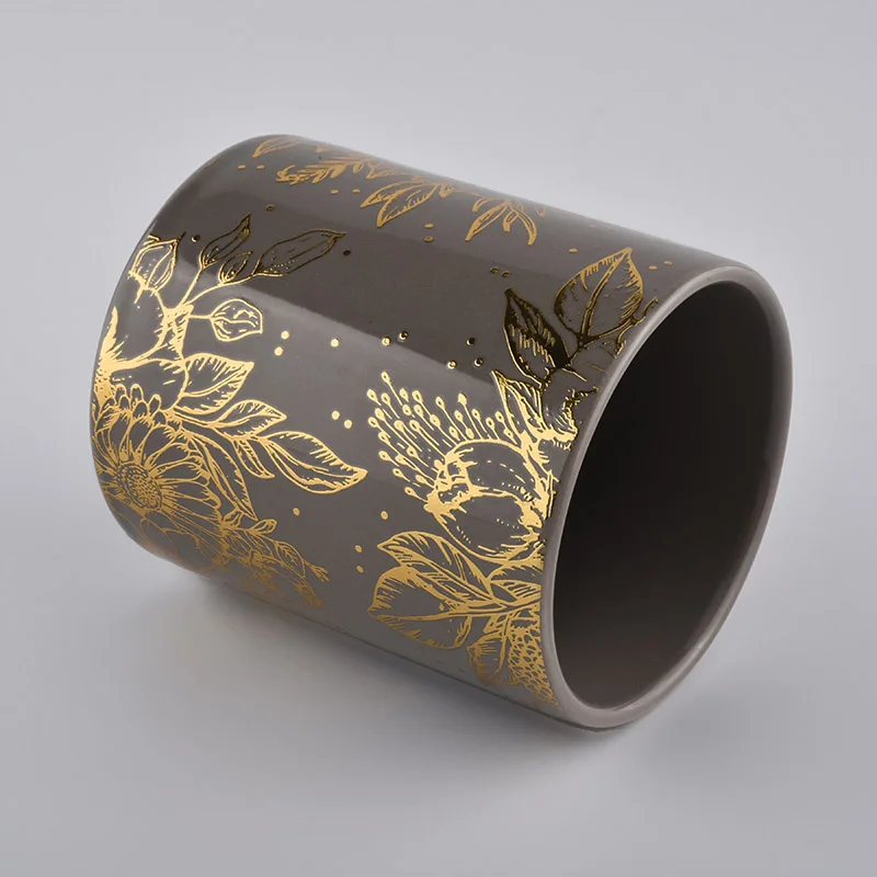 Luxury Empty Ceramic Candle Jar For Candle