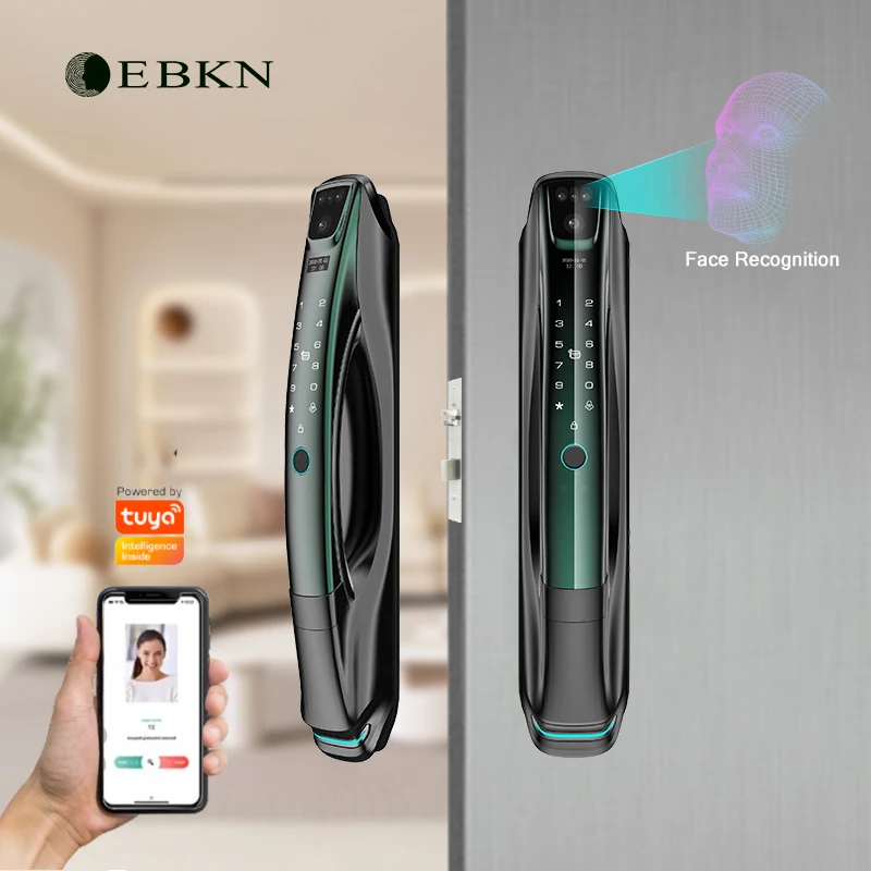 

EBKN High Quality Smart Lock 3D Face Recognition Face Door Lock With Tuya App