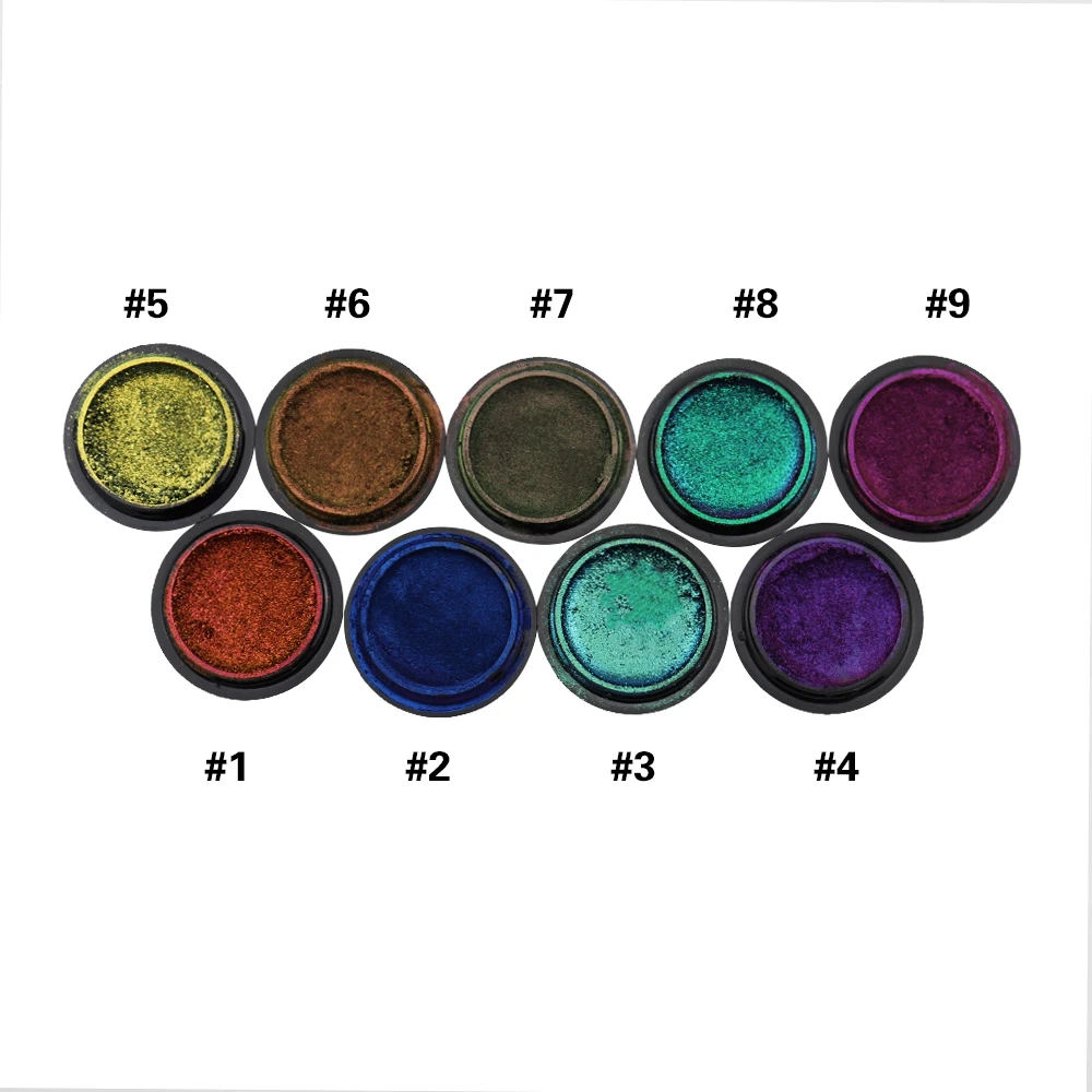 

Loose Pigment Mineral Multi Color Chrome Pressed Eyeshadow