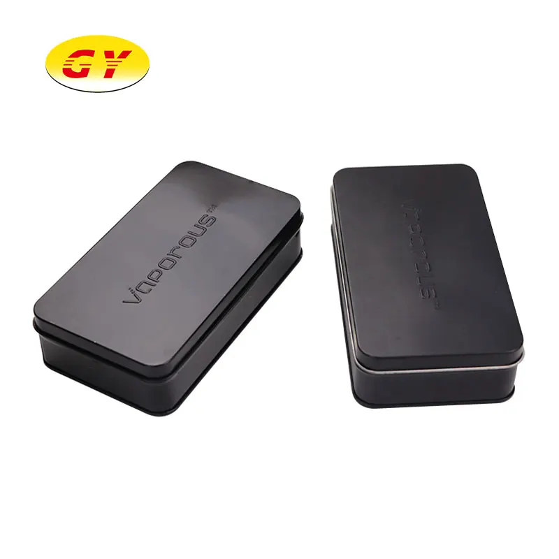 
High quantity small matte black hinge electronics cosmetic packaging box 