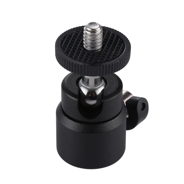 

Dropshiping 1/4 inch Screw Metal Tripod Ball Head Adapter with Lock, Black