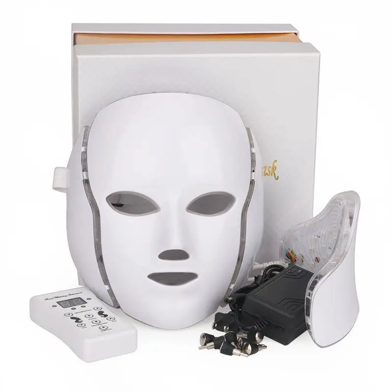 

Durable In Use Light Therapy Face Led Device 7 Color Facial With Neck