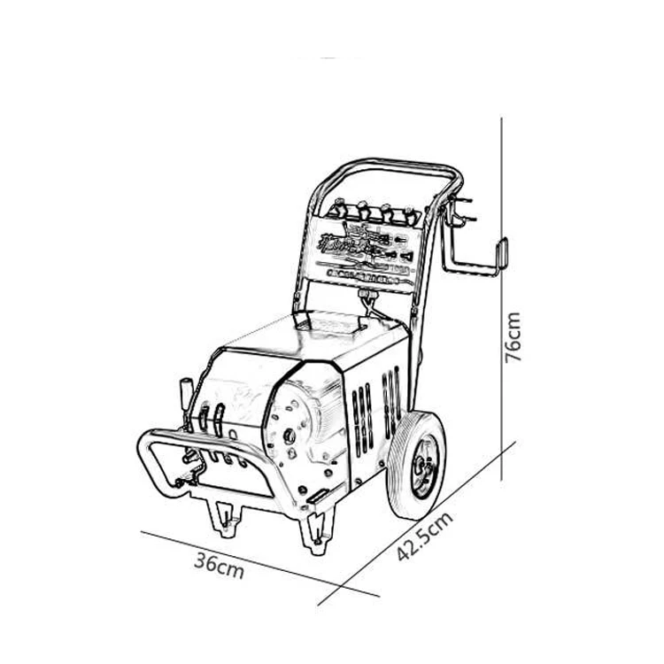 高压清洗机7000 psi 500 bar洗车机清洁剂