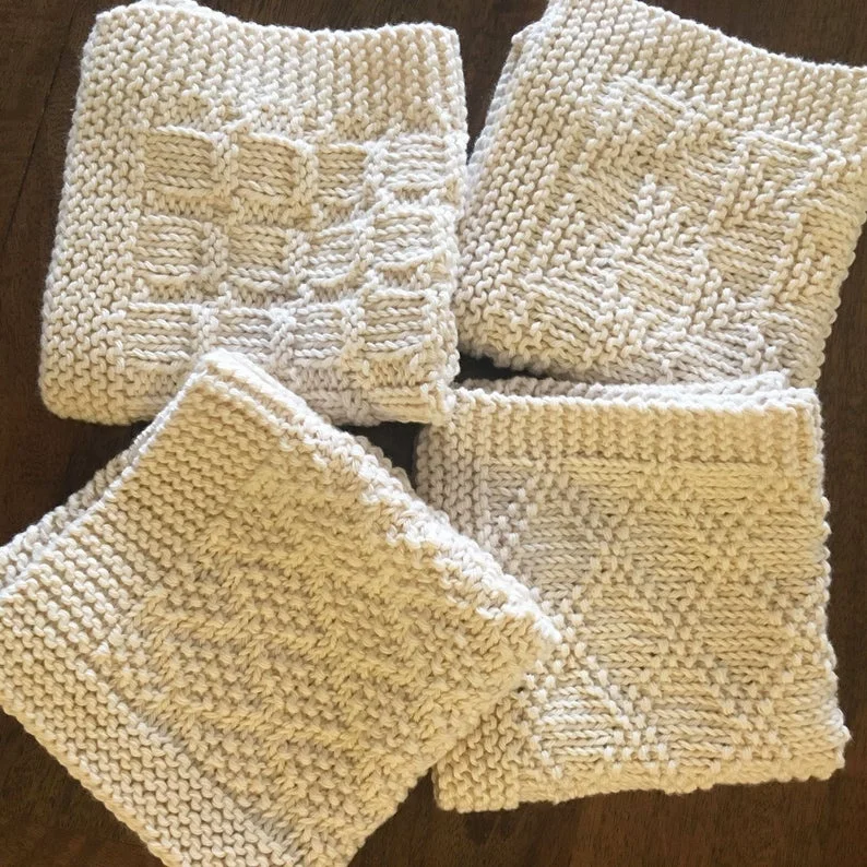 

Y-F Kitchen Cleaning Dish cloths hand knitted dishcloths knitting dish towel