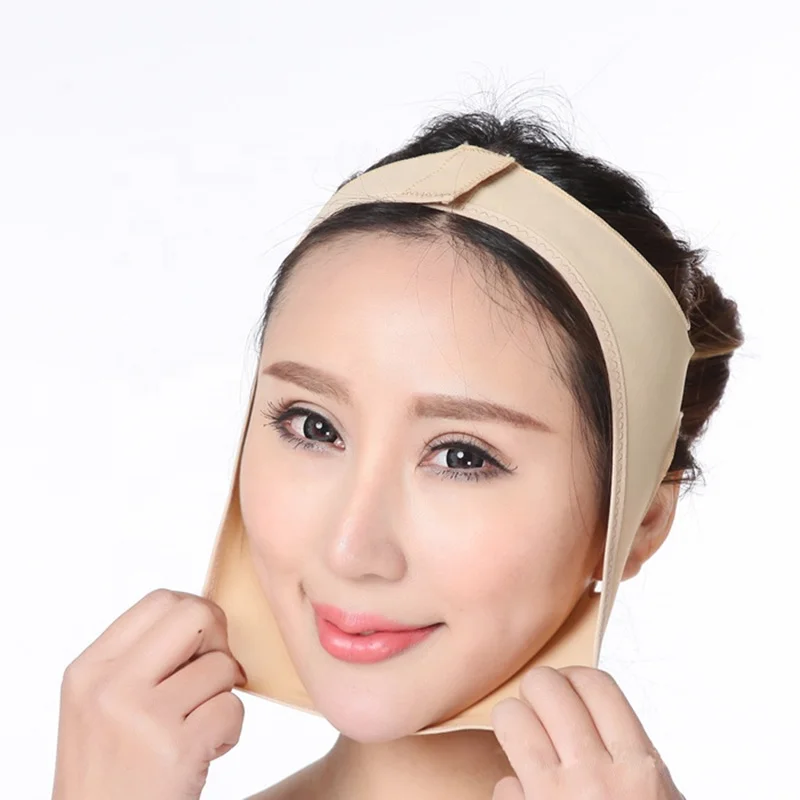 

V Line Face Slimming Massager Strap Lifting Chin Strap For Women Eliminates Sagging Skin, Nude,black