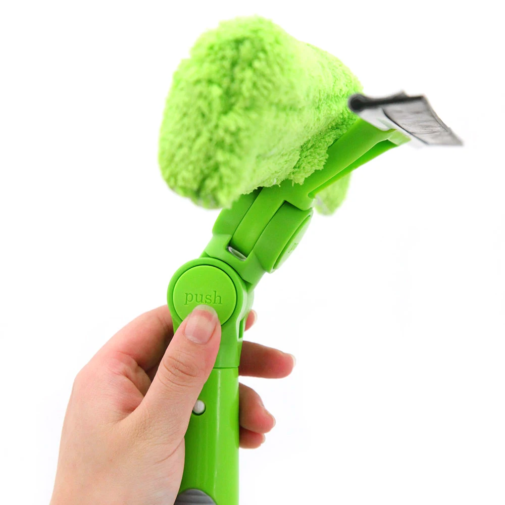 

Window Cleaning Kit Rotating Squeegee With Long Handle, Green and customised