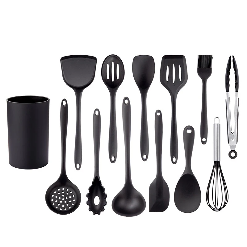 

kitchen utensils sale non stick utensils kitchen silicone products utencilios de cocina, Black