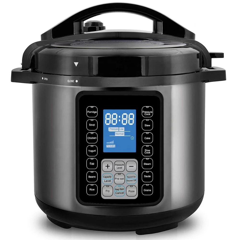 
UltraPot 6Q Electric Pressure Cooker 10 in 1 Hot Pot with Tempered Glass Lid 