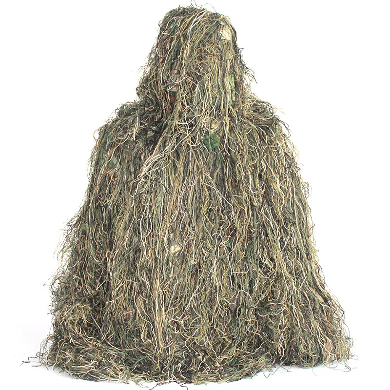 

Leaf Camouflage Ghillie Suit Five Piece Ghillie Hunting Suit Sniper Ghillie Suit Factory Wholesale Lightweight High Quality 3D