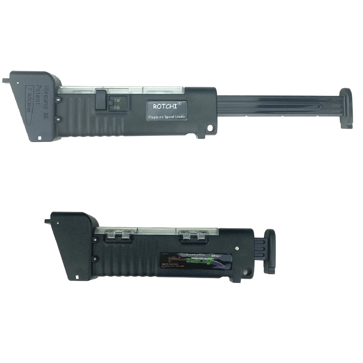 

OEM ODM wholesale Magazine speed loader for rifle AR 15 5.56x45mm AK 47 7.62x39m 30 /20 /10 rounds M 4 / 16 fast loading MAG., Black