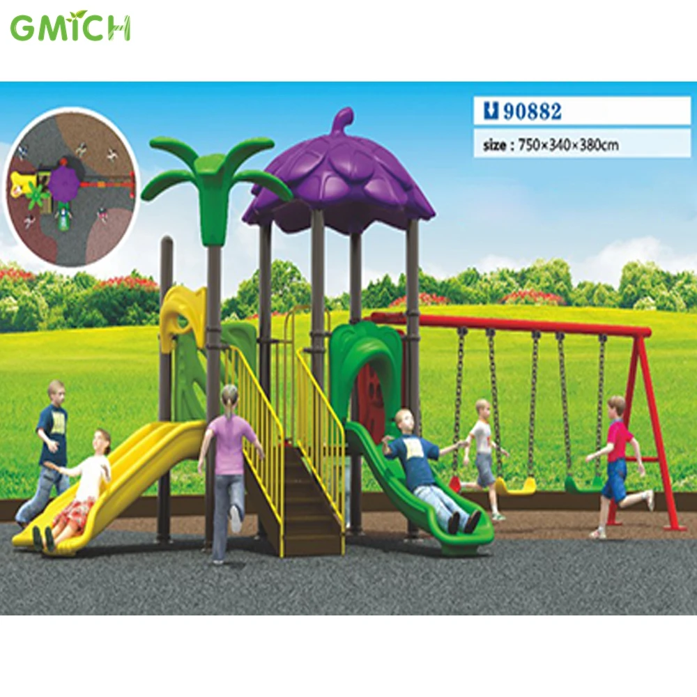 

Patio plastic Climbing Frame push Swing Set playground with Accessories
