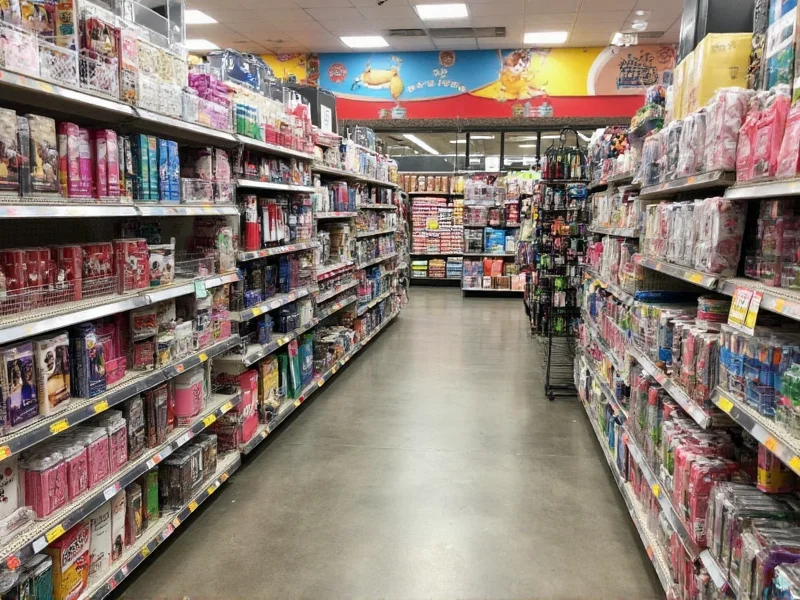 Comparison of craft store product selections on shelves