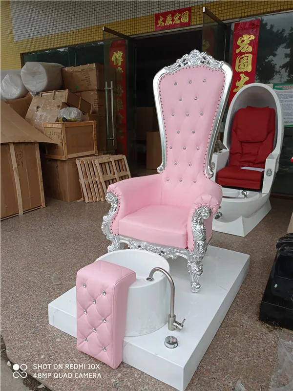 Modern Black Pink Dwg Portable Foot Spa Silla Luxurious No Plumbing