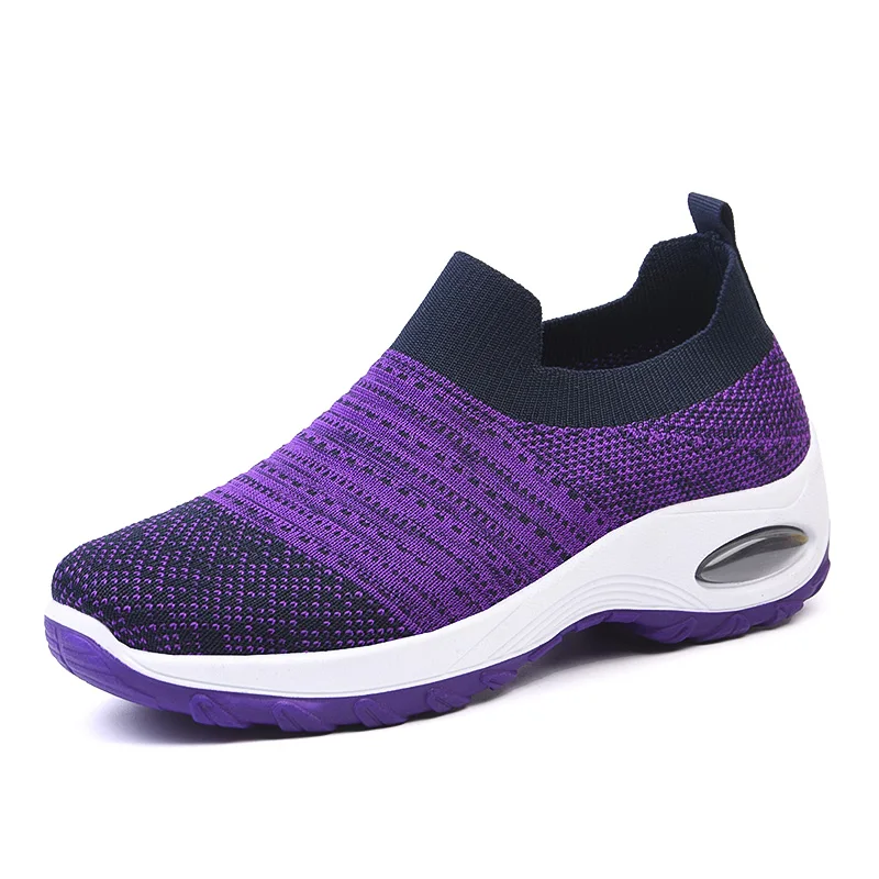 

1201 Custom Logo Mesh Upper Clean Cool Simple Style Fashion Mesh Upper Massage Shoes Fitness Shoes Women Shoes