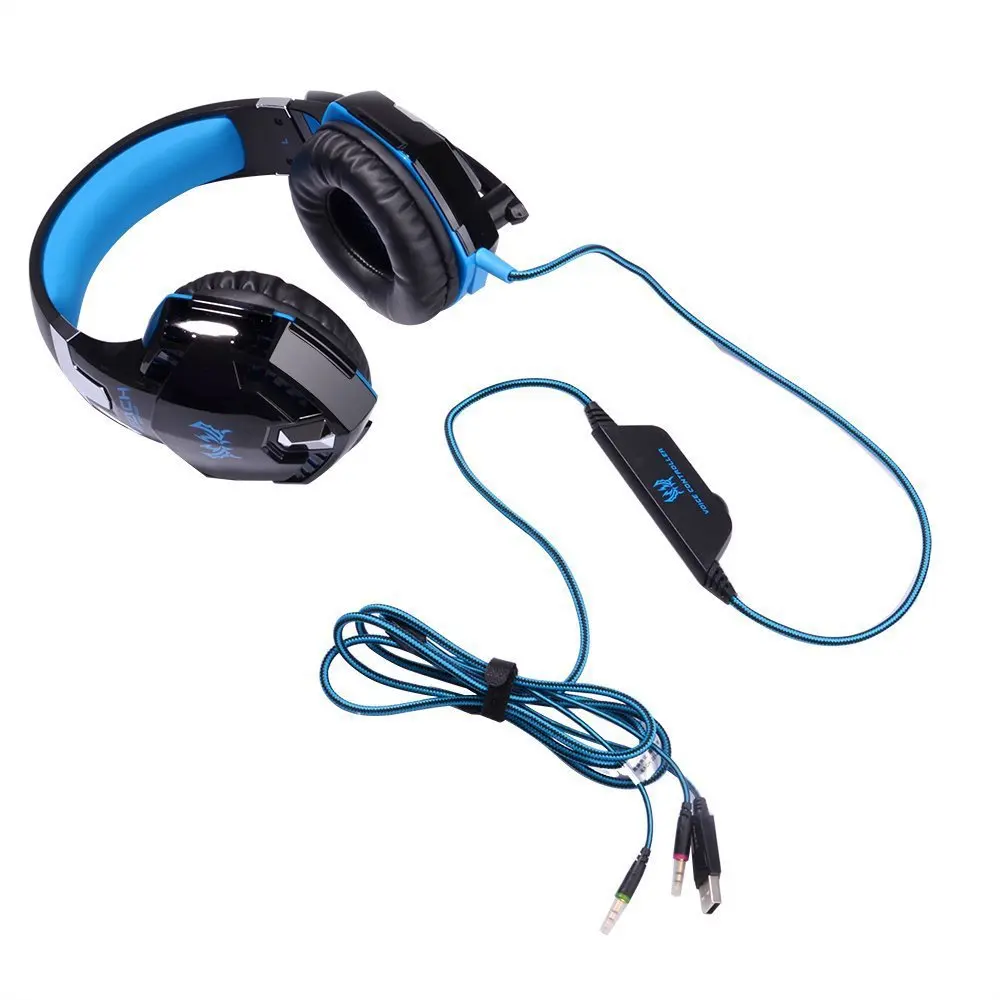 

2021 New G2000 over-ear Headphone tough Armor Noise cancelling foldable PS4 Gaming G2000 LED Glowing Headphone, Blue,red,orange