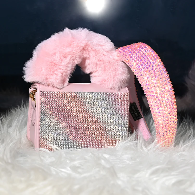 

Diamond Small Crossbody Purse Bling Purse And Headband Purse Set, 11 colors