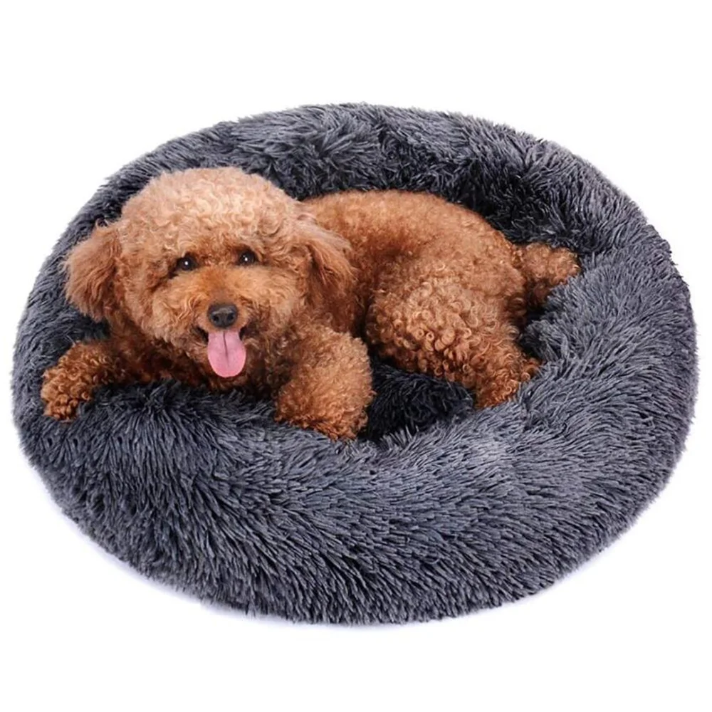 

Top Selling Products 2021Custom Dog Cat Beds Round Washable Larger Fluffy Donut Shape Orthopedic Washable Luxury Dog Sofa Bed