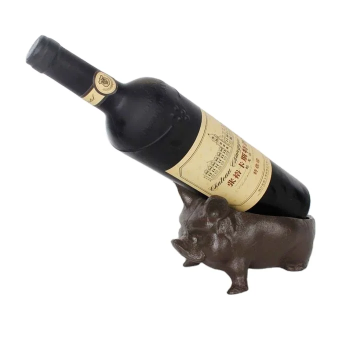 

High quality Casting Iron Antique Wine Bottle Holder For Home Decoration, Bronze antique green light green gold