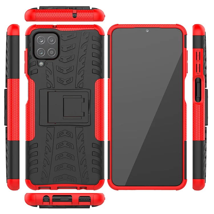 

2 in 1 built-in kickstand tyre mobile phone case