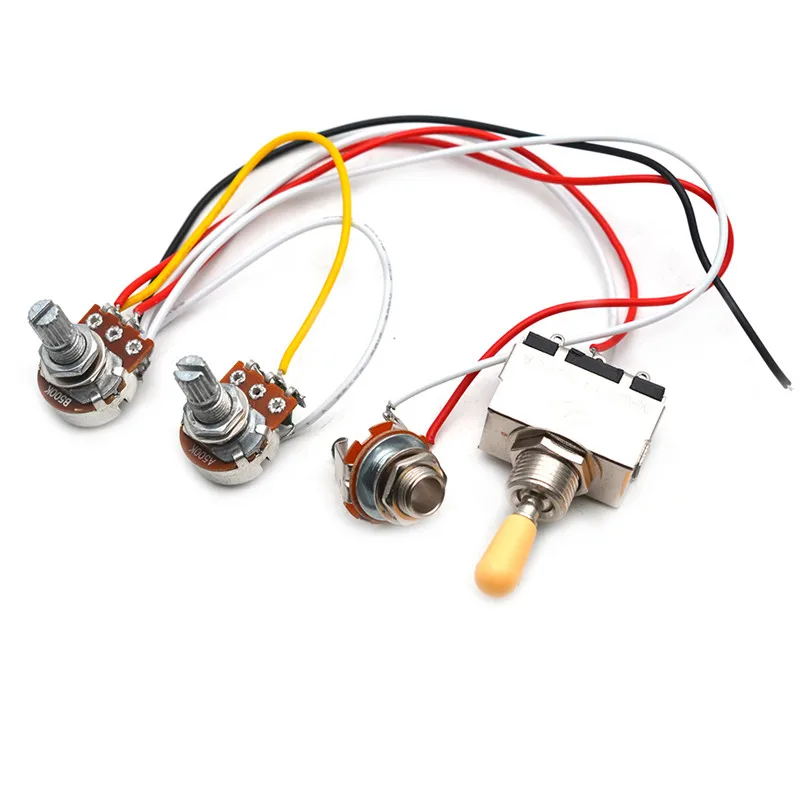 Guitar Wiring Harness Prewired 1 Volume & 1 Tone 2500k Pots 3way