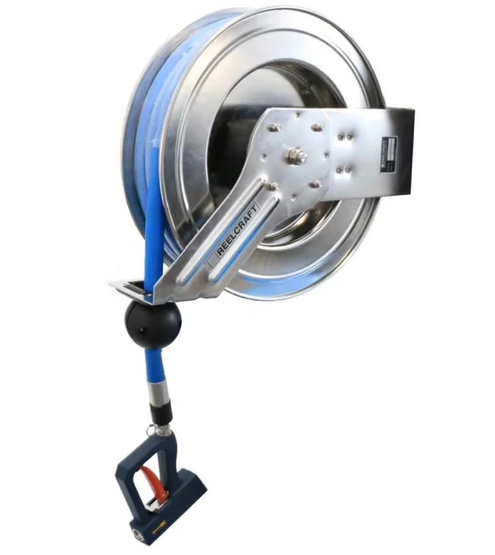 
LC807 OLS-S70 -- 1/2 HOSE OF 21m 300psi Stainless Steel Hose Reel---REELCRAFT 
