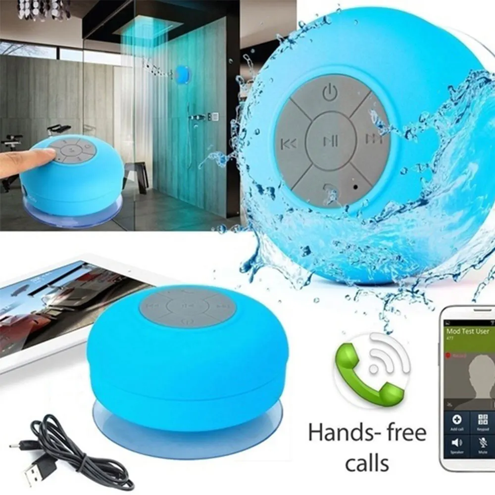 

Mini Wireless Speaker Bt Shower Speakers Portable Waterproof Speaker For Car Bathroom Office Beach Stereo Loudspeaker