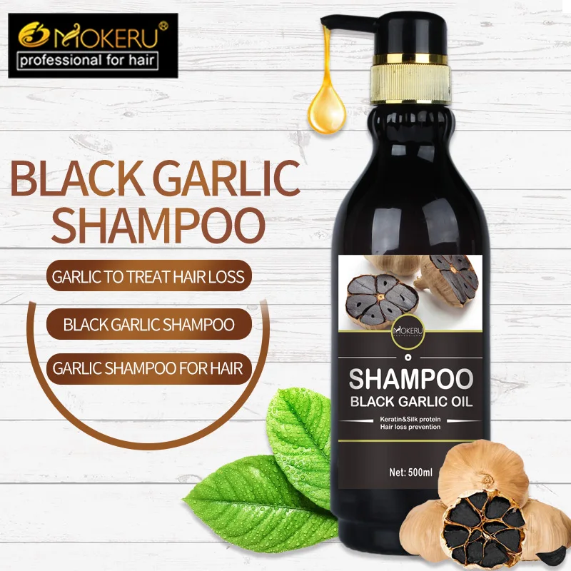 

MOKERU Natural Organic Black Garlic Herbal Extract Shampoo For Wholesale Private Label OEM/ODM