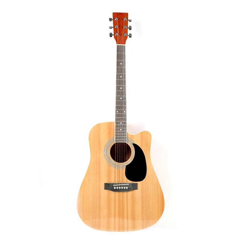 

HC-HP-41CN 2021 hot sale spruce and slab back basswood gloss high quality  cut corner acoustic guitar, Customizable