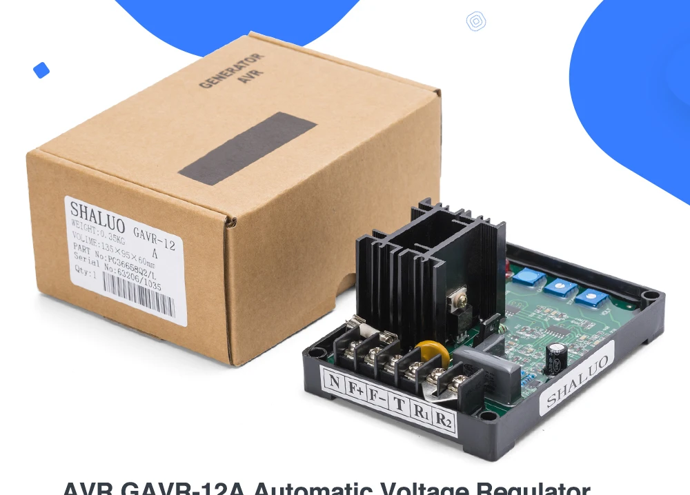 Generador diésel, placa electrónica integrada, diagrama de circuito estabilizador, regulador de voltaje automático avr GAVR 12A