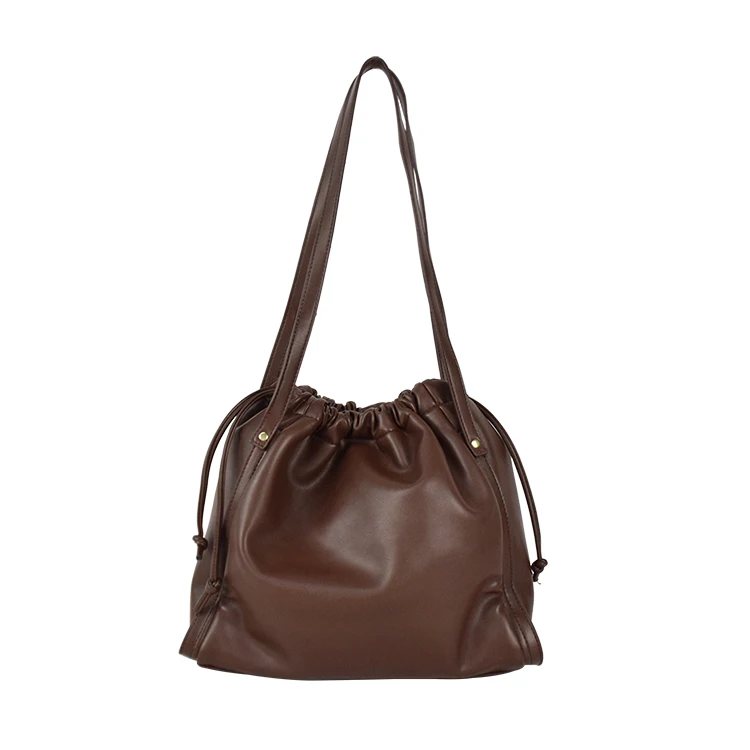 

2021 elegant drawstring women bag ladies handbag low price leather hand bags